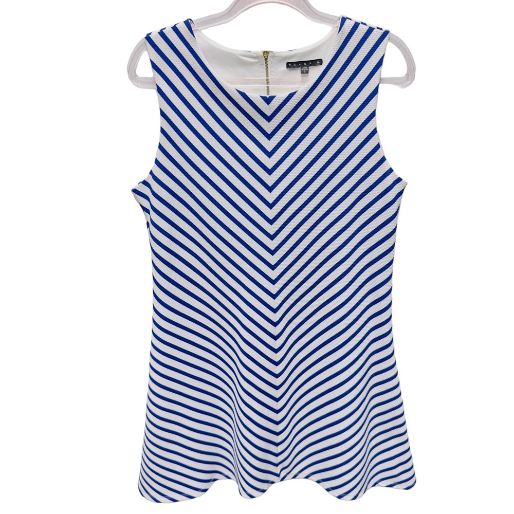 Jacquard Texture Knit Fit Flare A-line Mini Dress